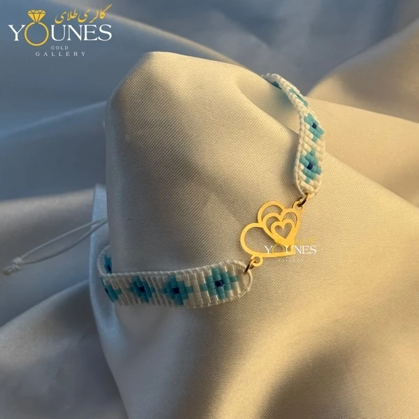 دستبند میوکی قلبی طلا